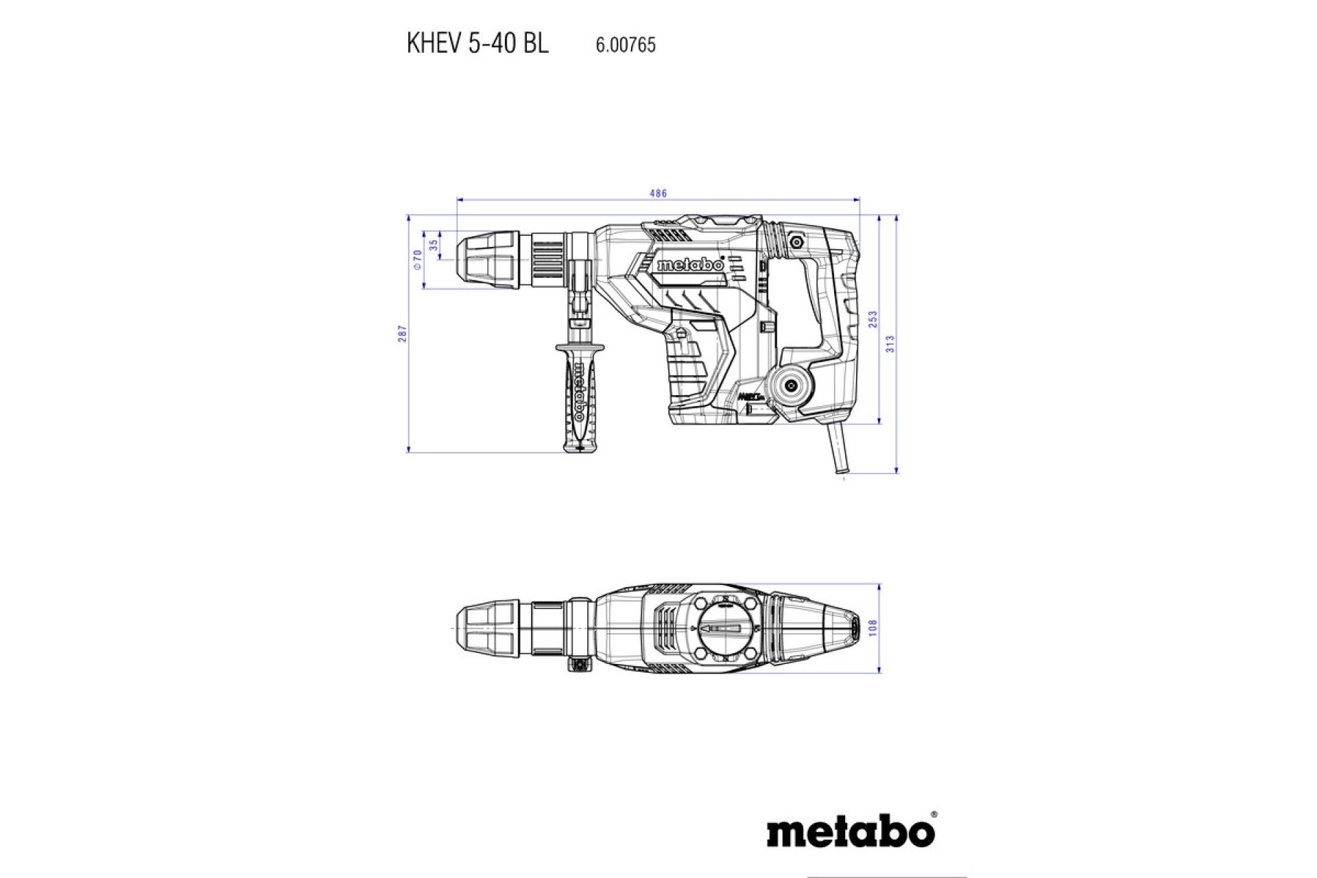 METABO KHEV 5-40 BL Martelo combinado
