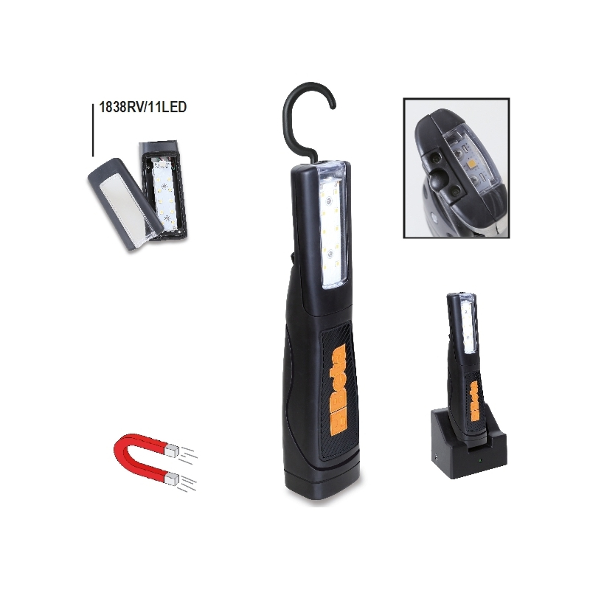 BETA 18380111 1838 /11LED Lanterna Recarregavel C/Leds BETA 18380111 1838 /11LED Lanterna Recarregavel C/Leds