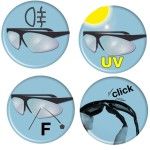 BETA culos de segurana com lentes transparentes em policarbonato