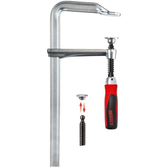 Grampo de aperto em aço GZ Original BESSEY com punho dobrável Grampo de aperto em aço GZ Original BESSEY com punho dobrável