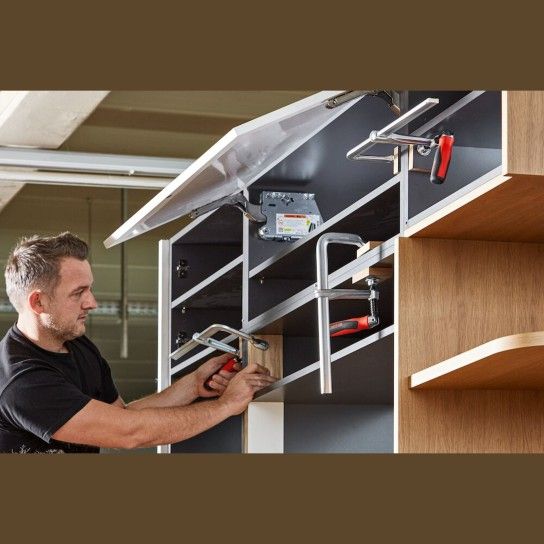 Grampo de aperto em aço GZ Original BESSEY com punho dobrável Grampo de aperto em aço GZ Original BESSEY com punho dobrável