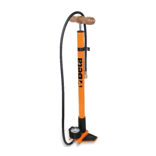 BETA Bomba de coluna com manmetro para enchimento de todos os tipos de pneus de bicicletas.