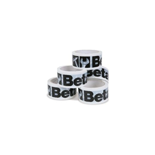 BETA Pack de 36 rolos de fitas adesivas com logtipo Beta, brancas