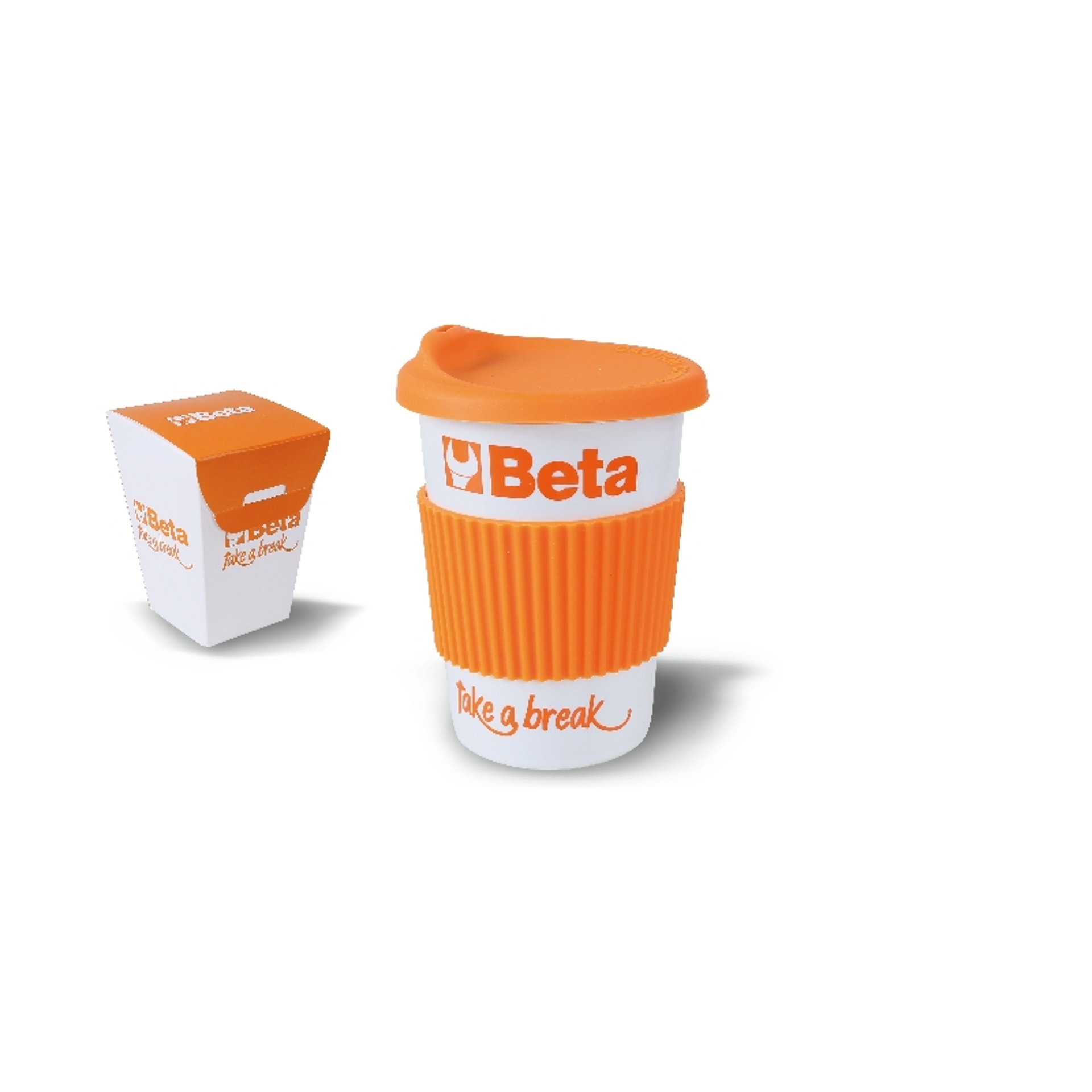 BETA Caneca com tampa e pega de silicone BETA Caneca com tampa e pega de silicone