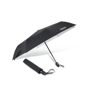 BETA Guarda-chuva, nylon T210, 3 seces, estrutura em alumnio, preto, mecanismo automtico de aber