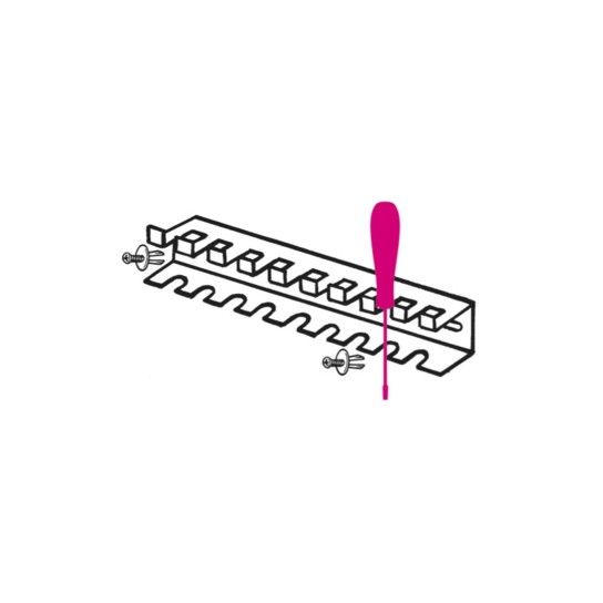 BETA Suporte para chaves de fendas, em chapa metálica BETA Suporte para chaves de fendas, em chapa metálica