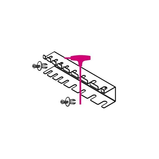 BETA Suporte para 8 chaves macho sextavadas, com punho de binário elevado, em chapa metálica BETA Suporte para 8 chaves macho sextavadas, com punho de binário elevado, em chapa metálica