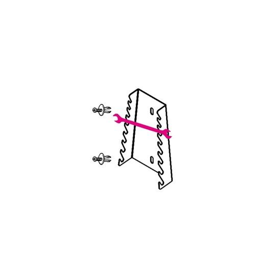 BETA Suporte para 8 chaves de bocas, em chapa metlica