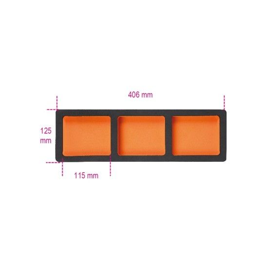 BETA Tabuleiro malevel para item C38 com 3 bandejas