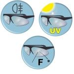 BETA culos de segurana com lentes transparentes em policarbonato