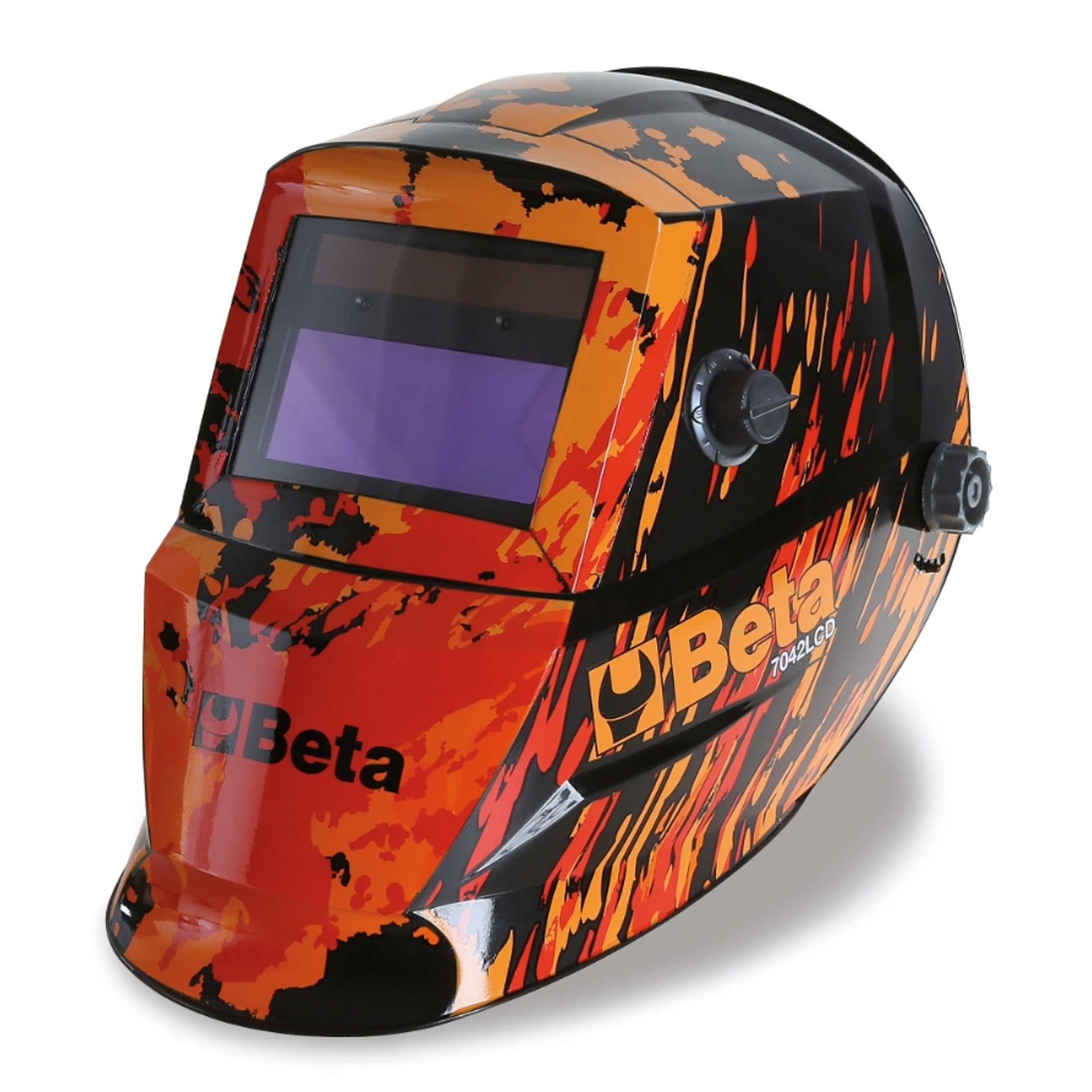 BETA Máscara com LCD de escurecimento automático, para soldadura por eléctrodo; MIG/MAG; TIG e plasm BETA Máscara com LCD de escurecimento automático, para soldadura por eléctrodo; MIG/MAG; TIG e plasm