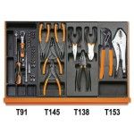 BETA Jogo de 146 ferramentas para utilizao universal em mdulos rgidos ABS