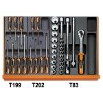 BETA Jogo de 104 ferramentas para utilizao universal em mdulos rgidos ABS