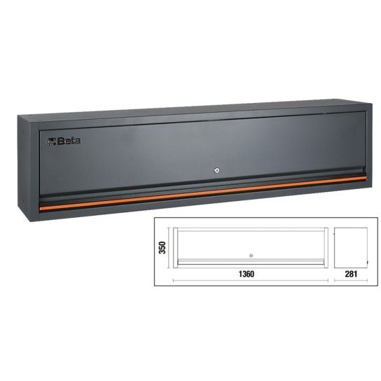 BETA Armário de parede, longo, para combinar com equipamento para oficina C45PRO BETA Armário de parede, longo, para combinar com equipamento para oficina C45PRO