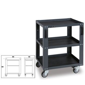 BETA Carro de 3 níveis, para combinar com equipamento para oficina C45PRO BETA Carro de 3 níveis, para combinar com equipamento para oficina C45PRO