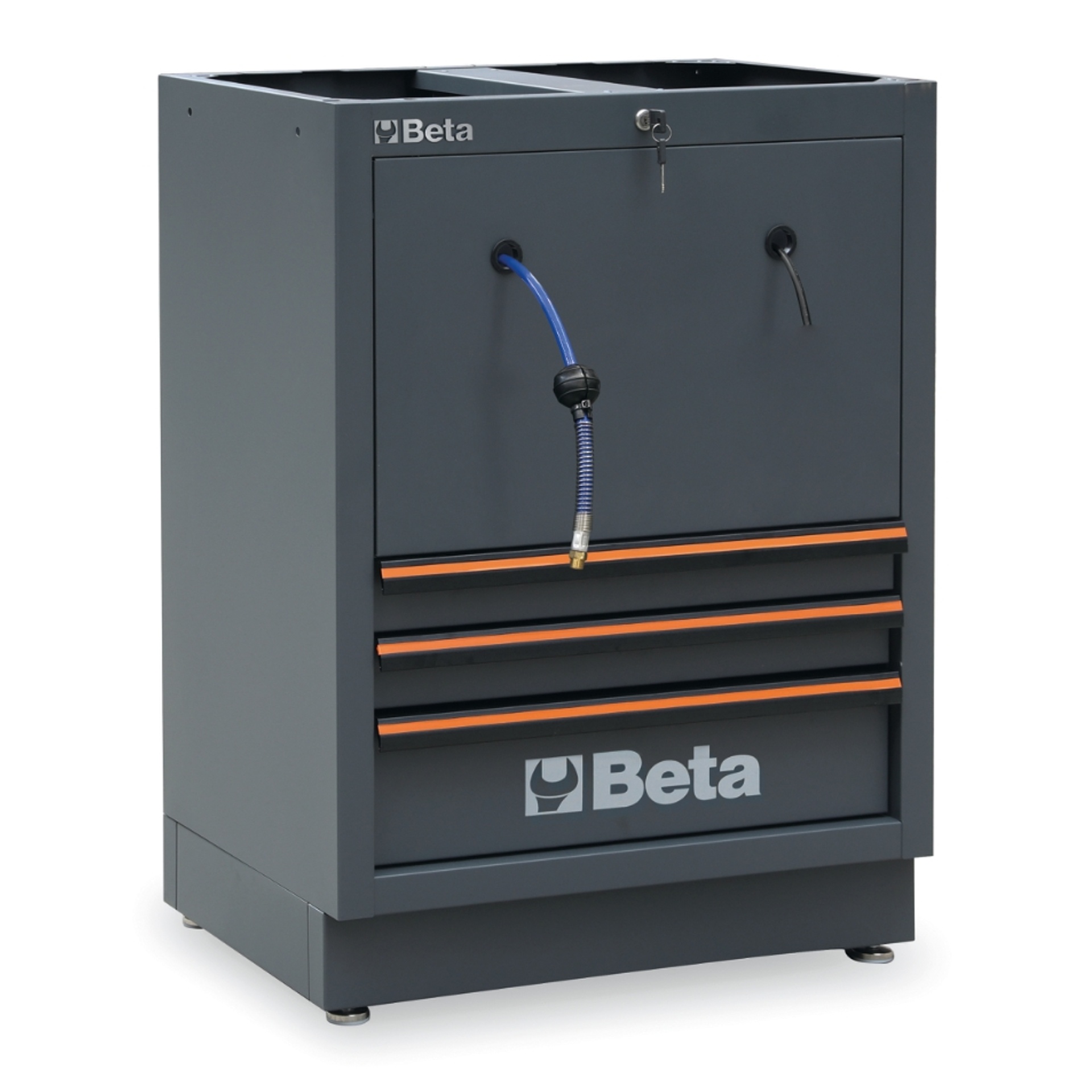 BETA M�dulo fixo com 3 gavetas e 2 enroladores, a combinar com mobili�rio para oficina�C45PRO