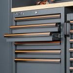 BETA Módulo fixo para enrolador com 3 gavetas, a combinar com mobiliário para oficina C45PRO, vazio BETA Módulo fixo para enrolador com 3 gavetas, a combinar com mobiliário para oficina C45PRO, vazio