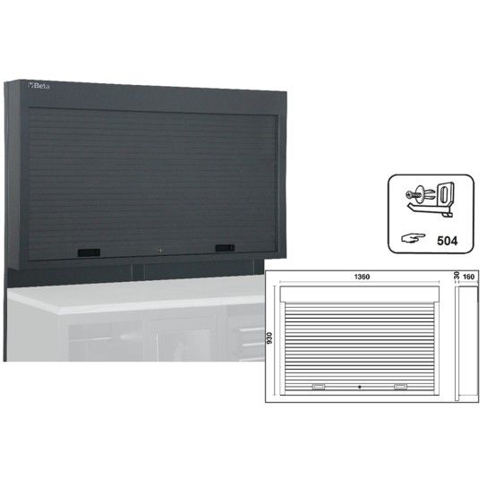 BETA Sistema de parede para ferramentas para combinar com equipamento para oficina C45PRO BETA Sistema de parede para ferramentas para combinar com equipamento para oficina C45PRO