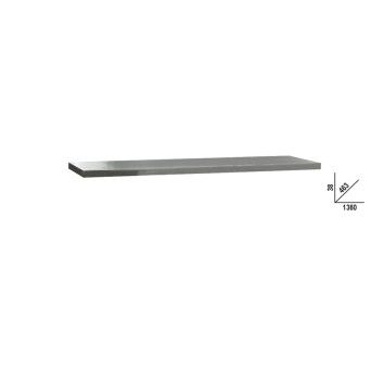 BETA Plano de trabalho em aço inox com revestimento em MDF, 1360x463 mm, para bancada, a combinar co BETA Plano de trabalho em aço inox com revestimento em MDF, 1360x463 mm, para bancada, a combinar co