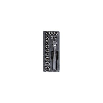 BETA Conjunto de peas compatvel com chave de caixa sextavada 920INOX-A