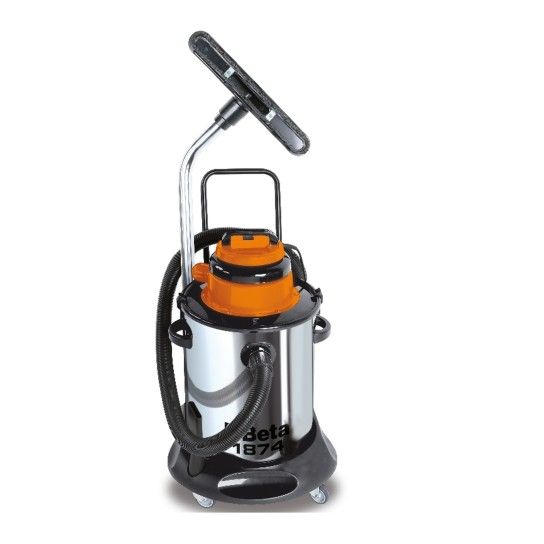BETA Aspirador para slidos e lquidos, 50 l, tambor em ao inoxidvel