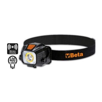 BETA Lanterna de cabea LED recarregvel, dupla luminosidade