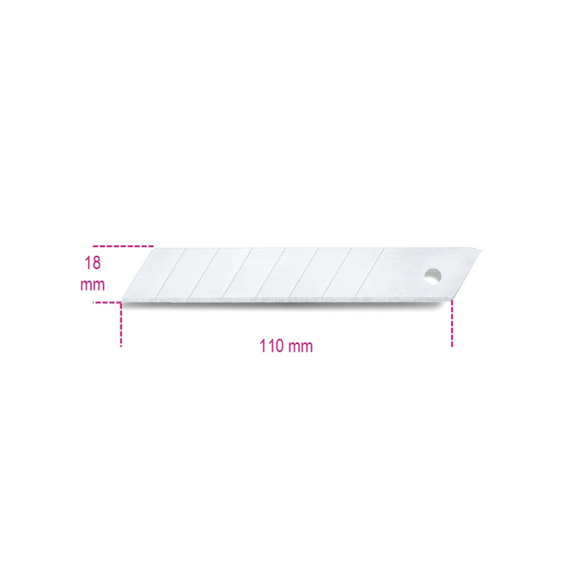 BETA 10 l�minas divis�vel de 18 mm para x-acto ref�. 1771, 1771BM, 1771HD