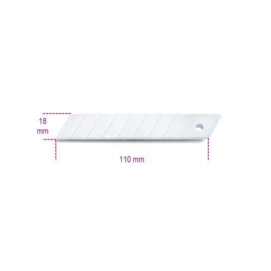 BETA 10 lminas divisvel de 18 mm para x-acto ref. 1771, 1771BM, 1771HD