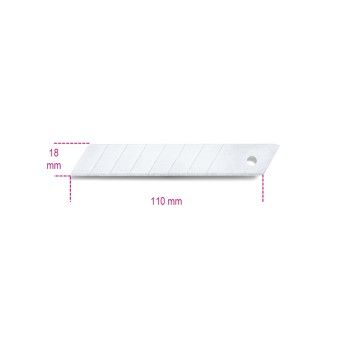 BETA 10 lminas divisvel de 18 mm para x-acto ref. 1771, 1771BM, 1771HD