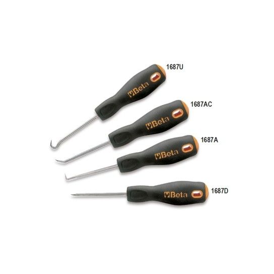 BETA Jogo de 4 riscadores com punho para mec�nico (refa. 1687A, 1687AC, 1687U, 1687D)