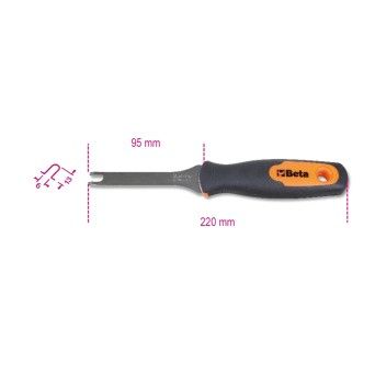 BETA Extractor de cavilhas, lmina em ao inoxidvel