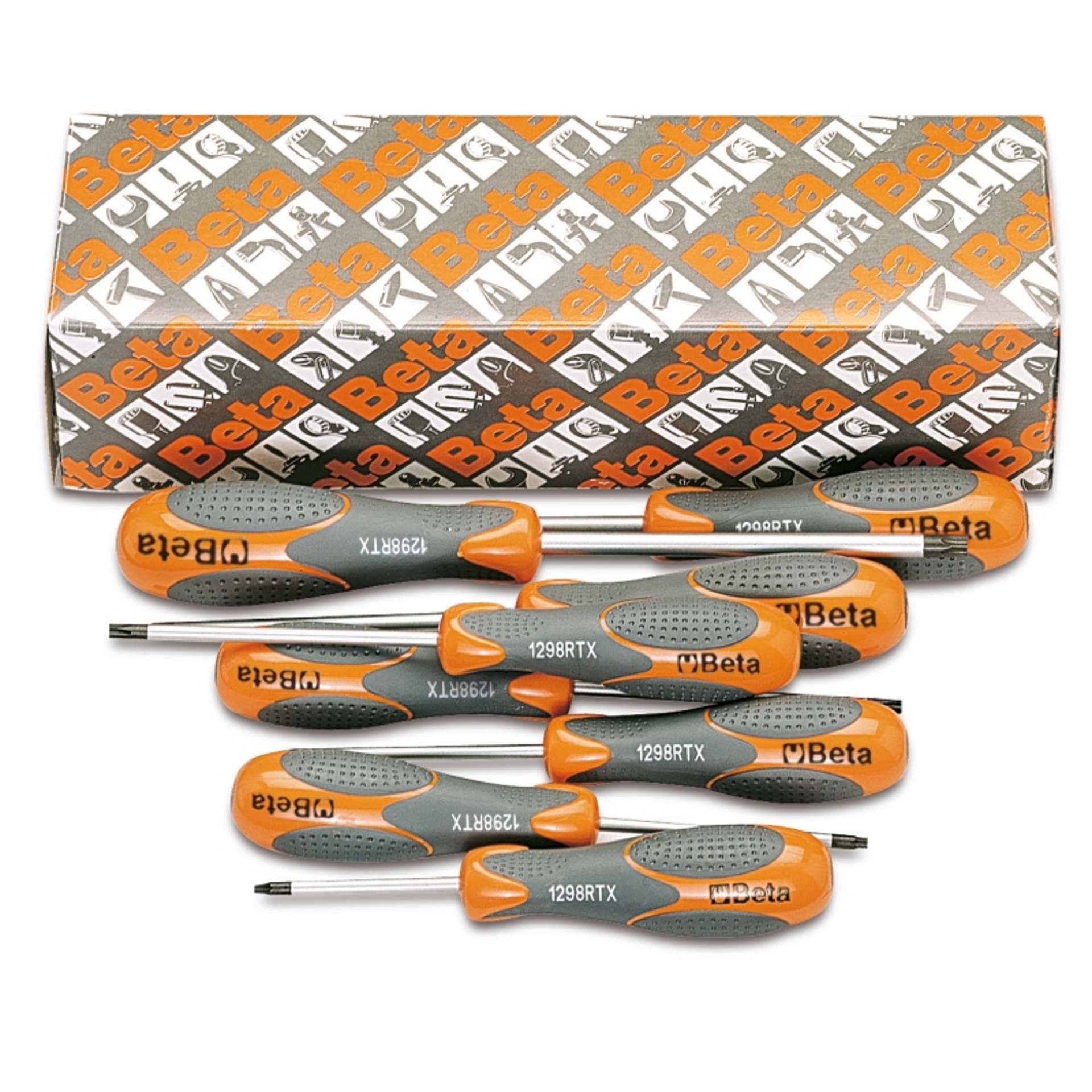 BETA Jogo de 8 chaves com punho para parafusos de perfil Tamper Resistant Torx� (refa. 1298RTX)