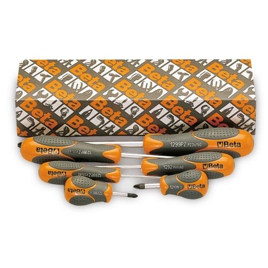 BETA Jogo de 6 chaves para parafusos de perfil Pozidriv®-Supadriv® (refa. 1299PZ) BETA Jogo de 6 chaves para parafusos de perfil Pozidriv®-Supadriv® (refa. 1299PZ)
