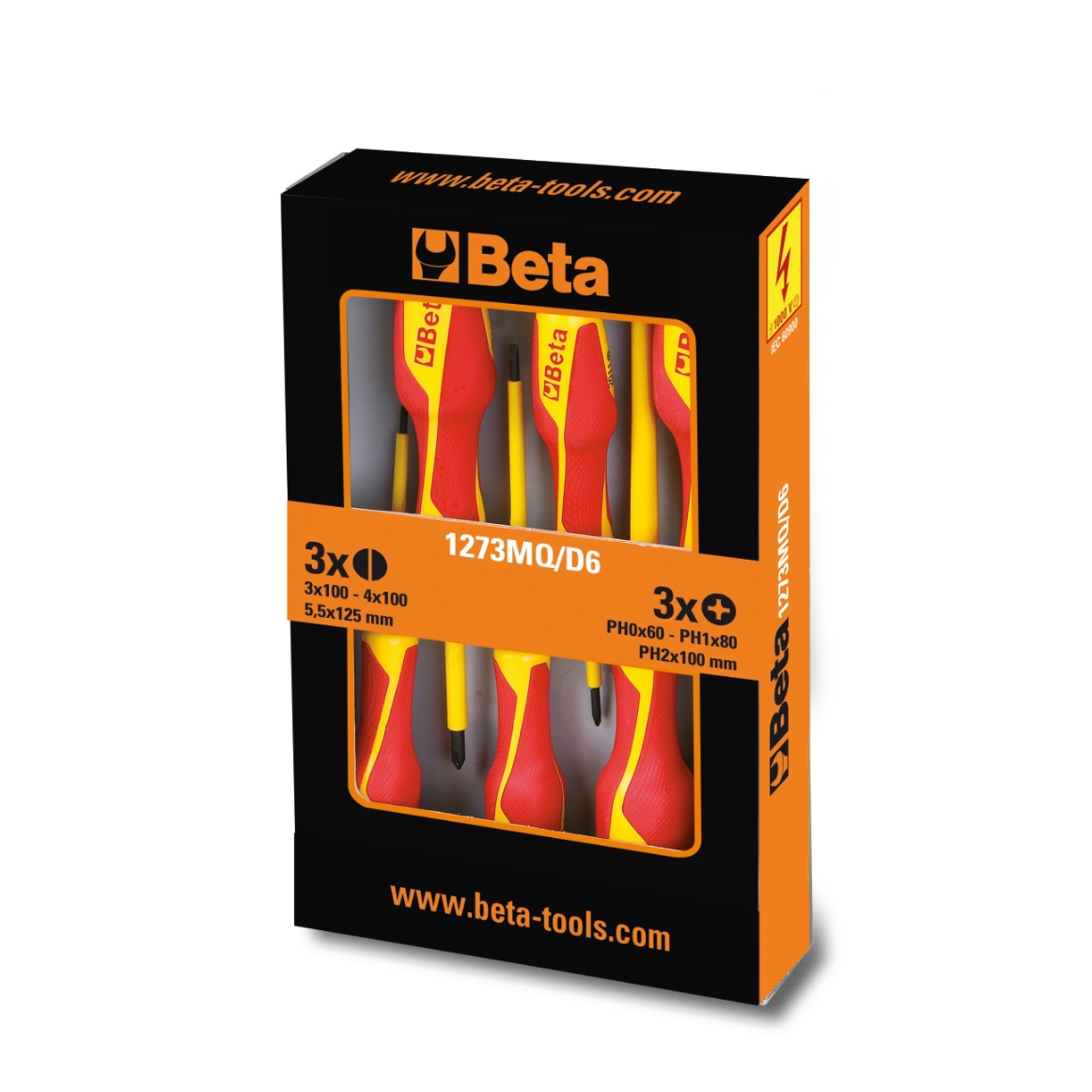BETA Jogo de 6 chaves de fenda (refa. 1274MQ, 1272MQ) BETA Jogo de 6 chaves de fenda (refa. 1274MQ, 1272MQ)
