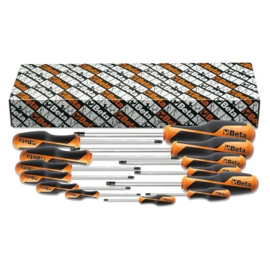 BETA Jogo de 13 chaves para parafusos de perfil Torx, com punhos (artigo 1267TX)