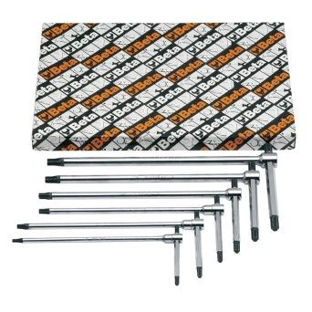 BETA Jogo 6 chaves punho em T com trs machos sextavados para parafusos Torx (item 951TX)