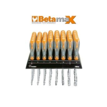 BETA Expositor de parede com 43 chaves de caixa com punho, srie longa