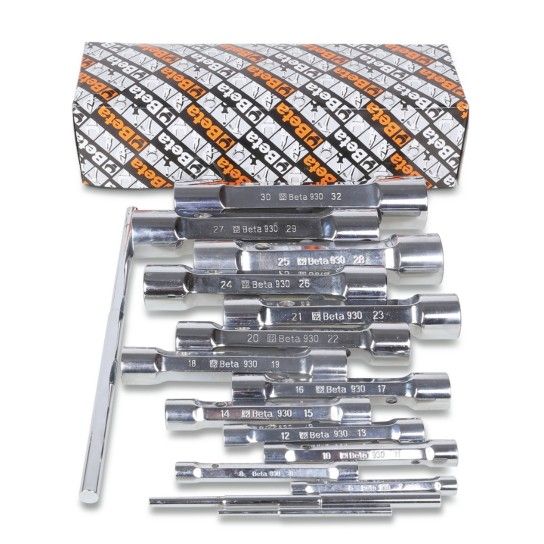 BETA Jogo de 13 chaves tubulares de 12 faces, serviço pesado (refa. 930) BETA Jogo de 13 chaves tubulares de 12 faces, serviço pesado (refa. 930)