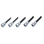 BETA Jogo de 5 chaves de caixa com ponta macho de perfil XZN� (refa. 920XZN) sobre suporte