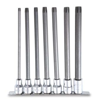 BETA Jogo de 7 chaves de caixa especiais, extra-longas (ref. 920ES/XL-SB) com suporte