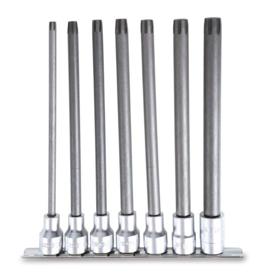 BETA Jogo de 7 chaves de caixa especiais, extra-longas (ref. 920ES/XL-SB) com suporte