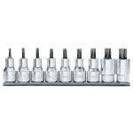 BETA Jogo de 9 chaves de caixa com ponta macho para de perfil Torx� (refa. 920TX) sobre suporte