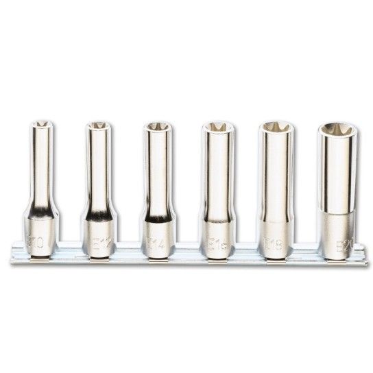 BETA Jogo de 6 chaves de caixa s�rie longa para parafusos de perfil Torx� (refa. 920FTX/L) sobre sup