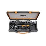 BETA Jogo com 17 chaves de caixa, 12 pontas e 5 acess�rios