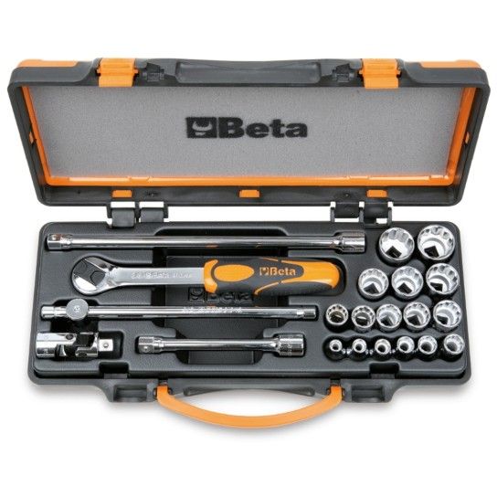 BETA Jogo com 16 chaves de caixa de 12 faces e 5 acess�rios