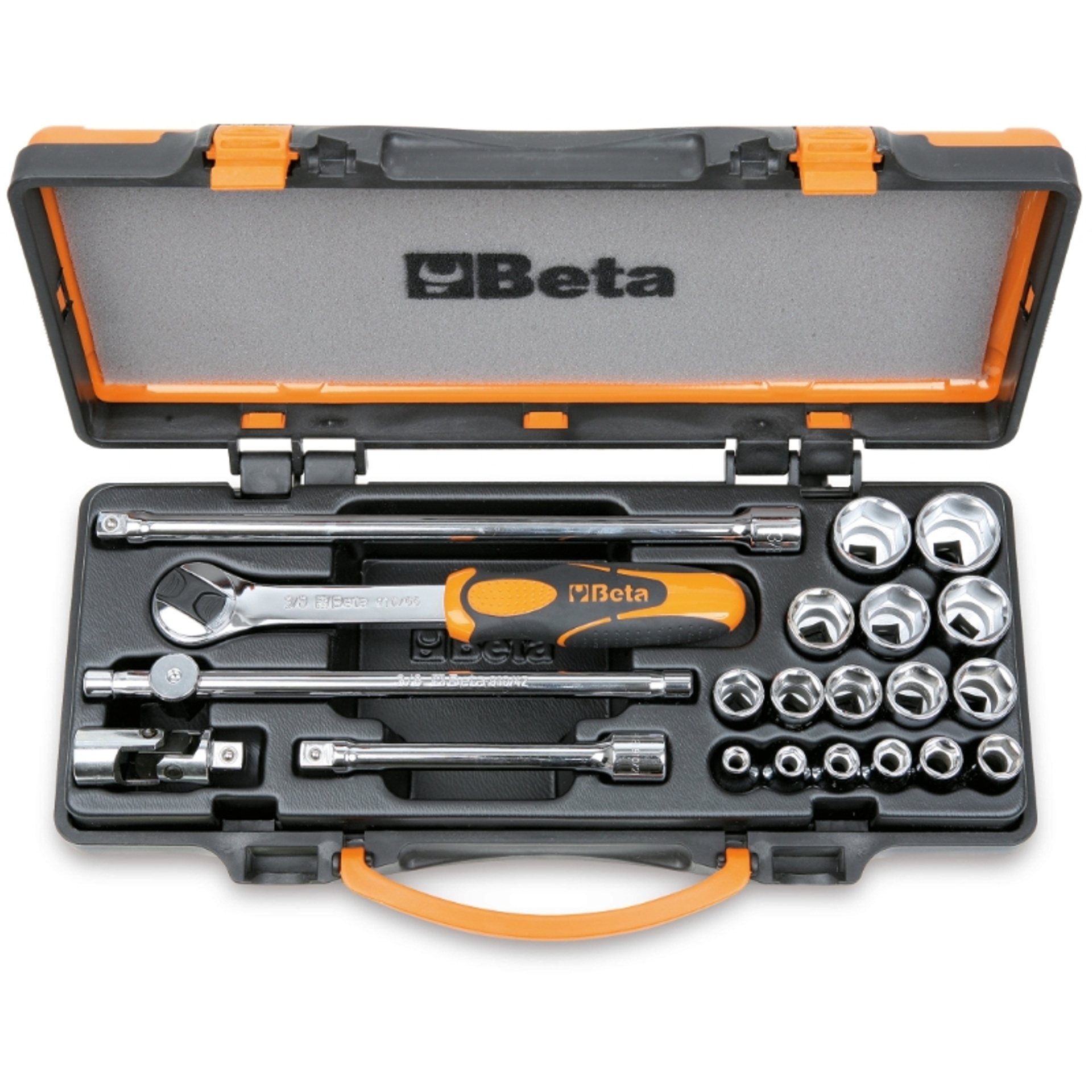 BETA Jogo com 16 chaves de caixa de 12 faces e 5 acess�rios