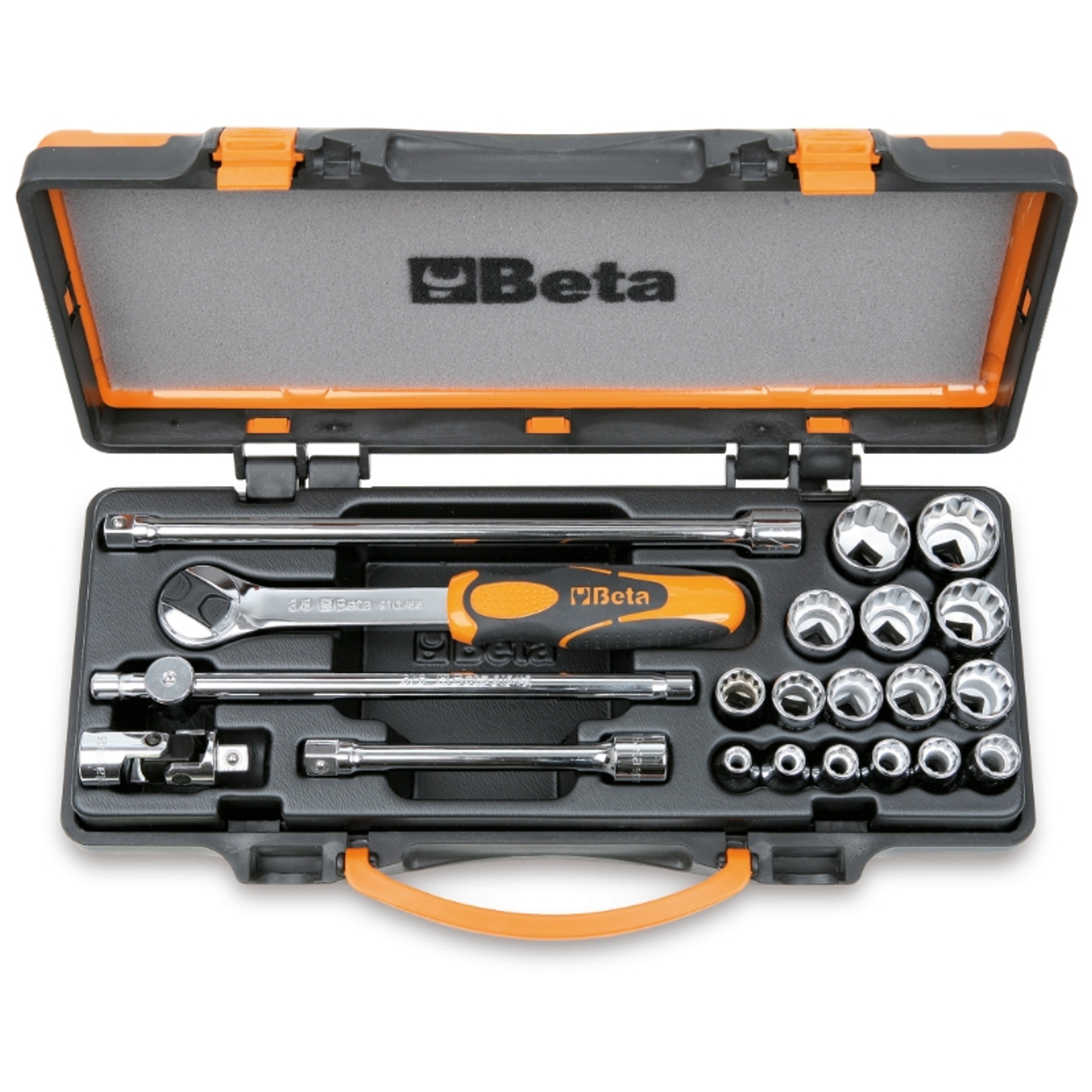 BETA Jogo com 16 chaves de caixa de 12 faces e 5 acess�rios
