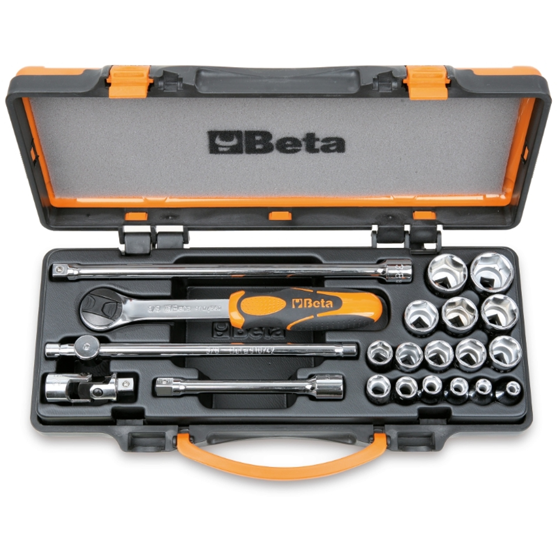 BETA Jogo com 16 chaves de caixa de 12 faces e 5 acess�rios