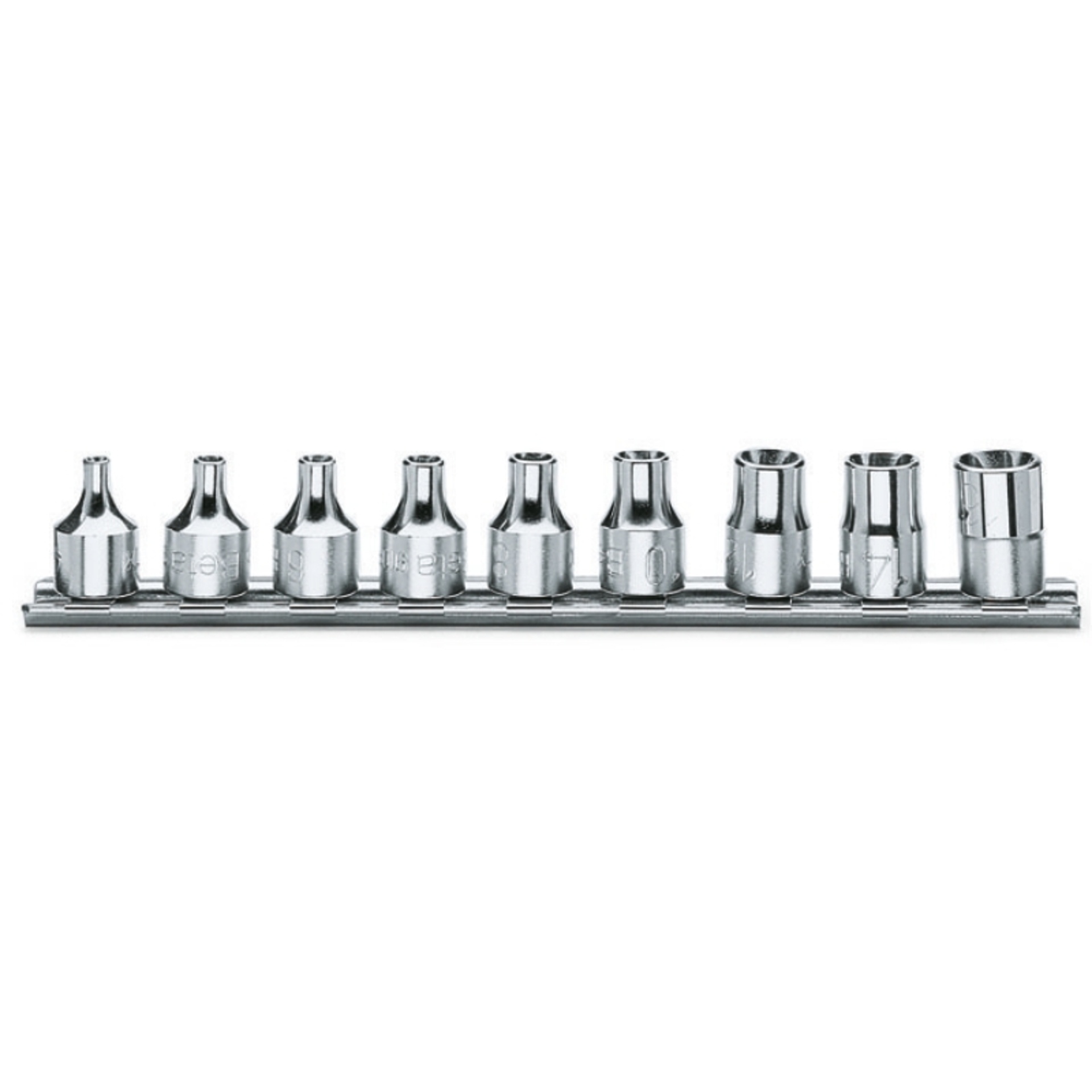 BETA Jogo de 9 chaves de caixa para parafusos de perfil Torx� (refa. 910FTX) sobre suporte