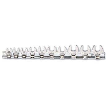 BETA Jogo de 10 chaves p� de galo quadra f�mea de 3/8" (refa. 910CF) sobre suporte